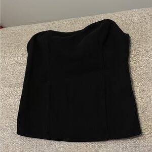 Anthropologie Black Strapless Top